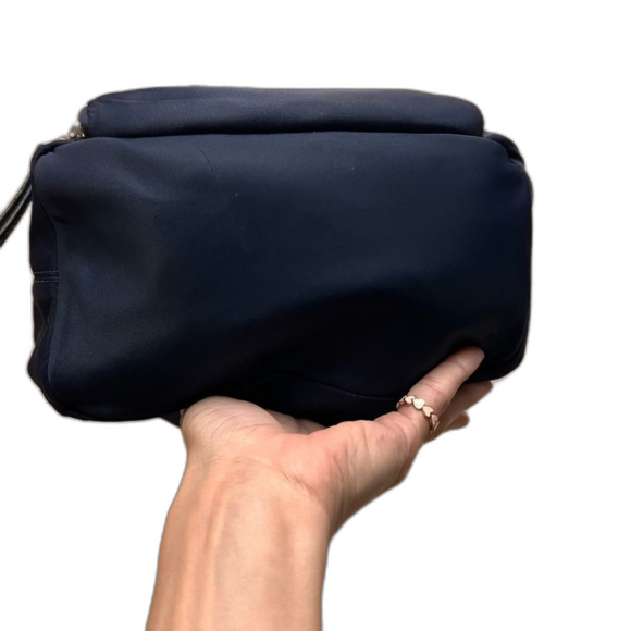 Kate Spade New York Watson Lane Rowe Bucket Bag Rich Navy Nylon Leather Trim - Picture 5 of 9